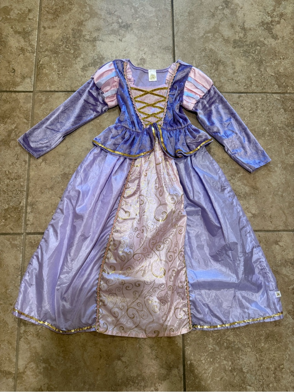 Little Adventures Classic Rapunzel Dress - Girls Large 5-7 Years